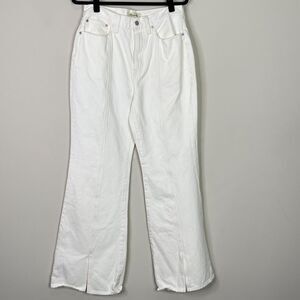Madewell Baggy Flare Jeans Front Slit Edition Women's Size 29